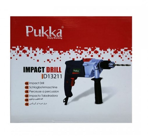 دریل ضربه ای گیربکس pukka D13211